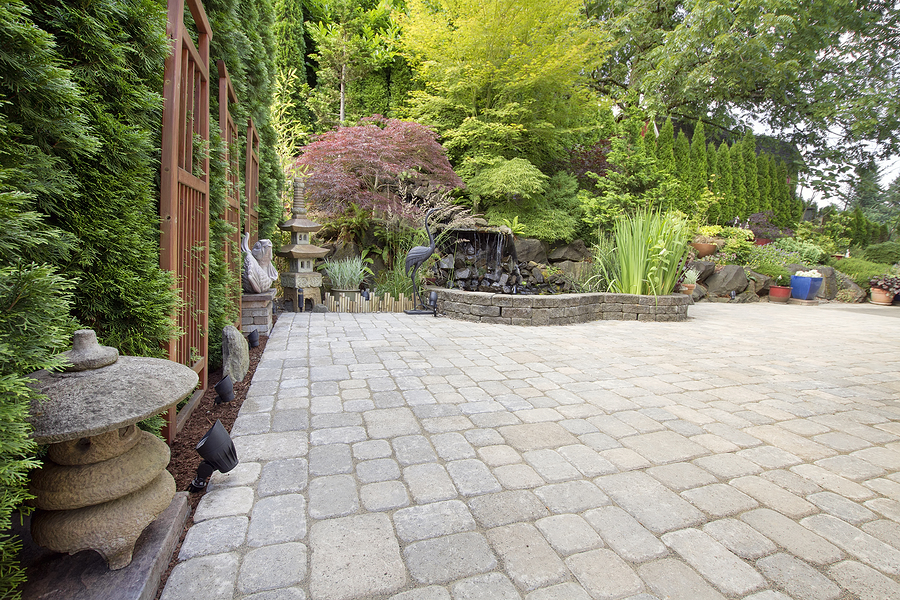 bigstock Backyard Asian Inspired Paver 34903955